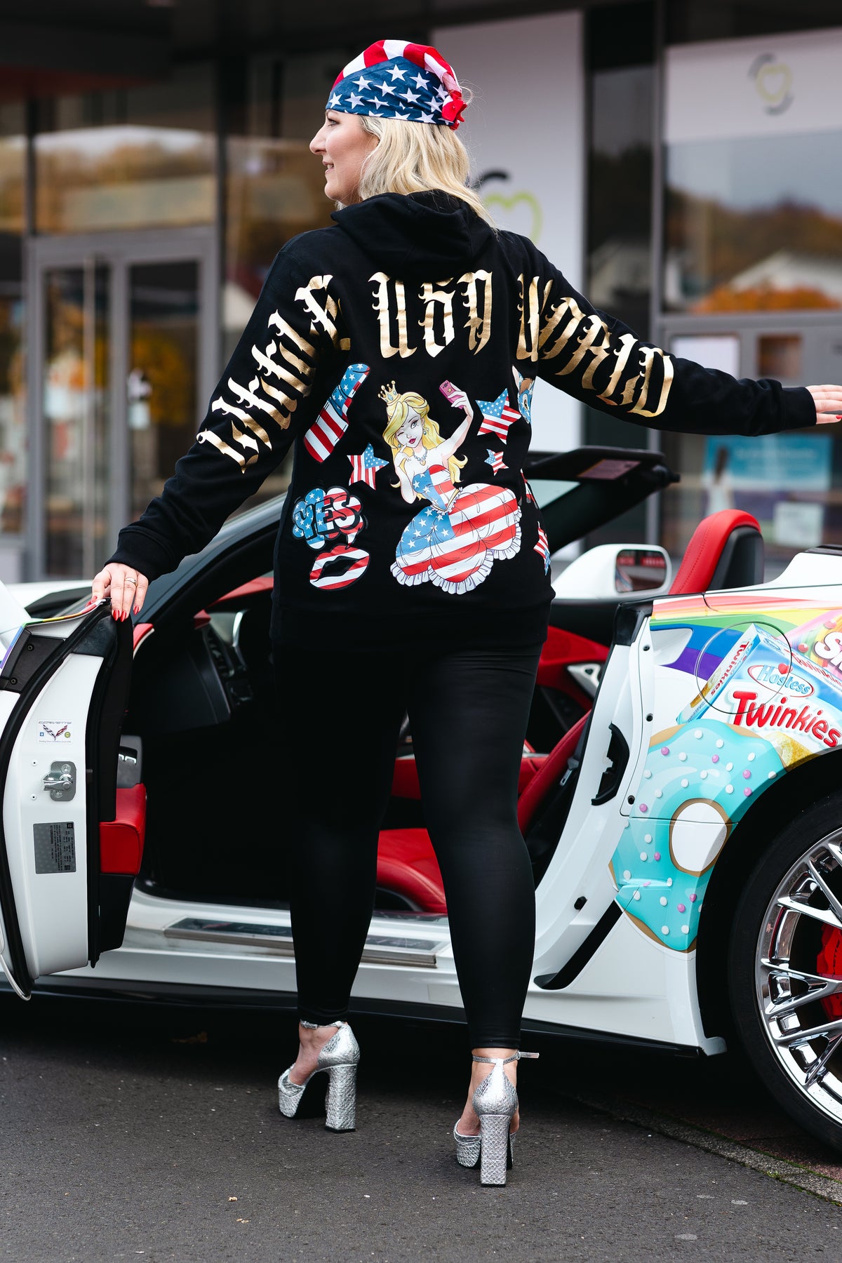 Hoodie "Princess" Black/Gold