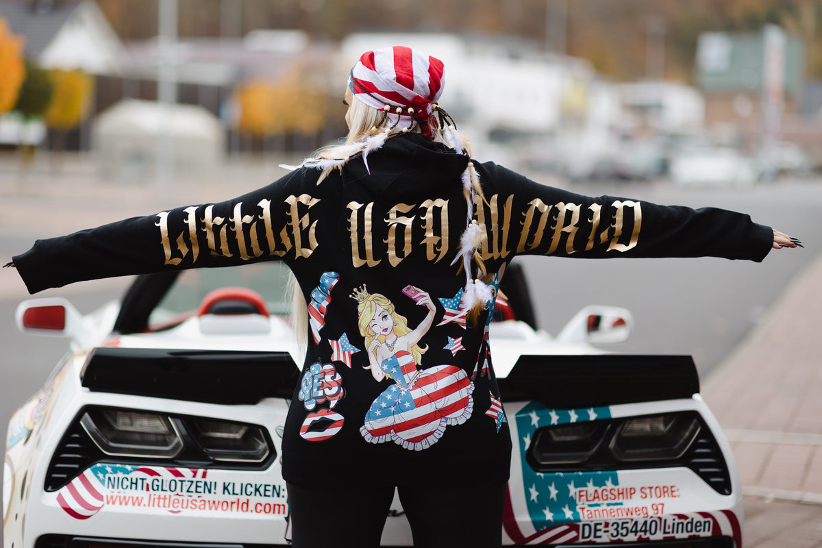 Hoodie "Princess" Black/ Gold