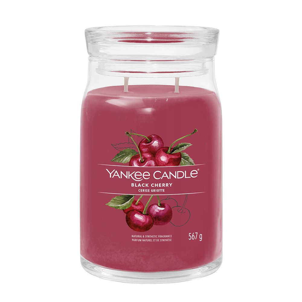 Yankee Candle – Black Cherry Signature Large Jar 567 g – Duftkerze