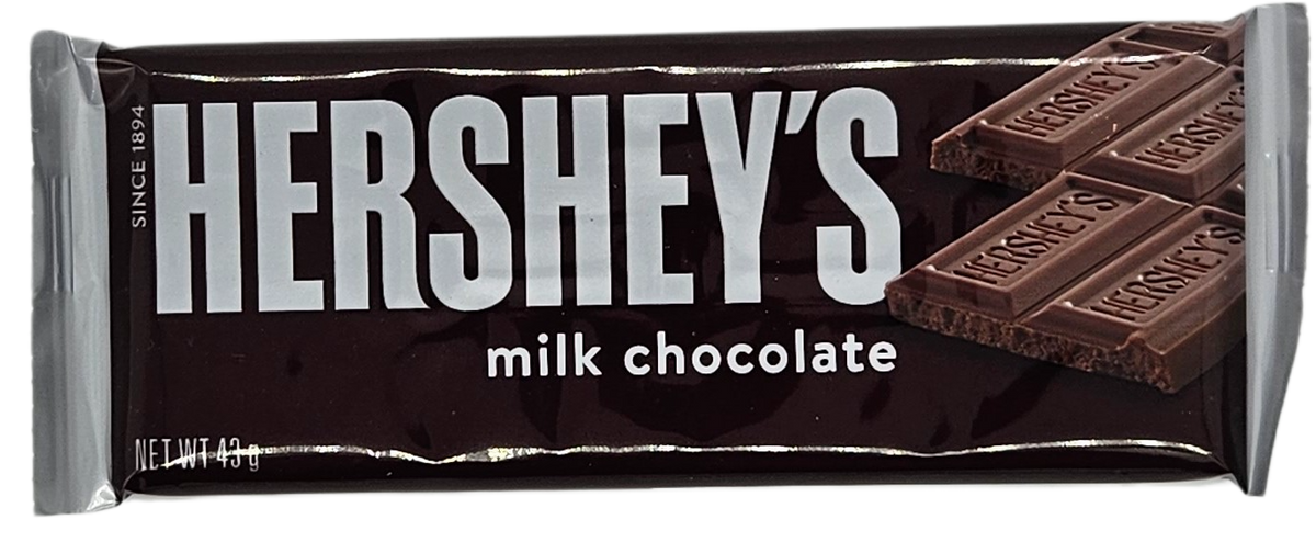 HERSHEY'S Milk Chocolate Candy Bar 43g