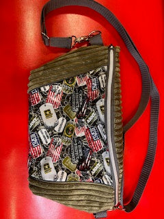 CrossBody Bag Cord "Dog Tag Chain " Handmade in Hessen, stark limitiert