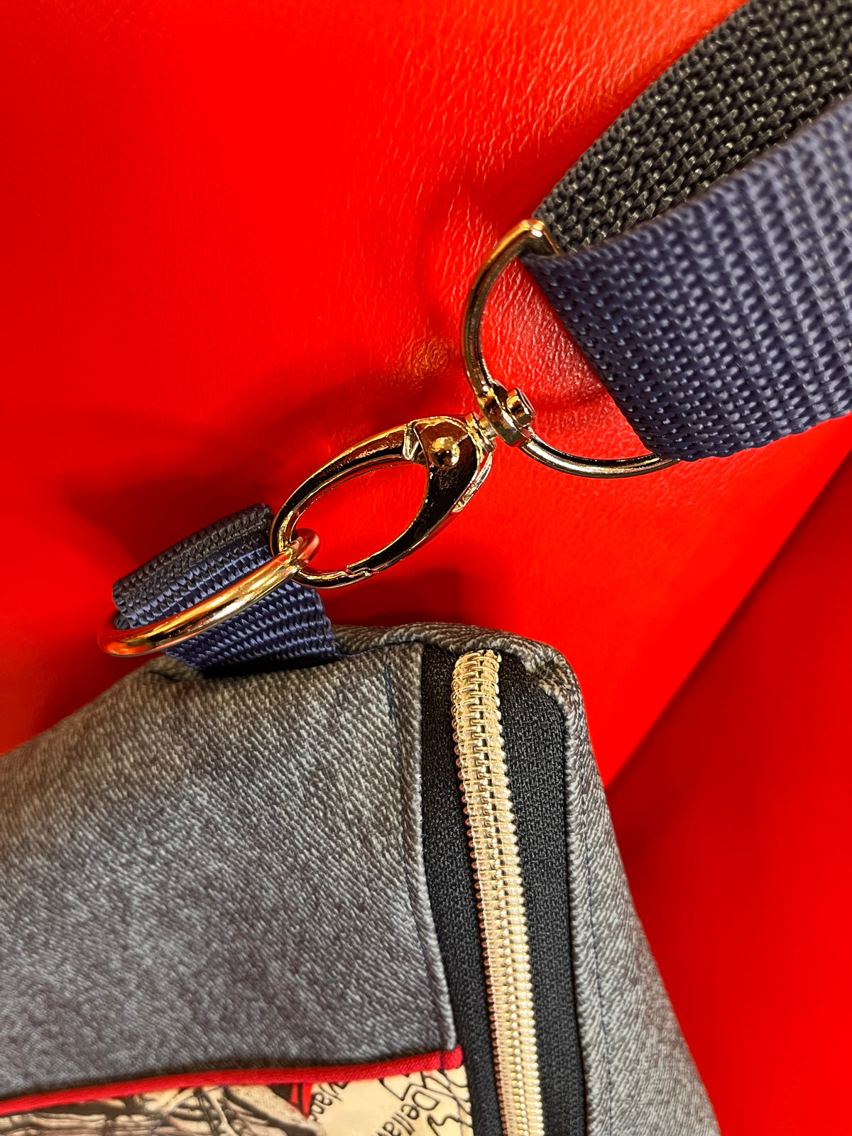 CrossBody Bag "Welcome USA" Handmade in Hessen, stark limitiert
