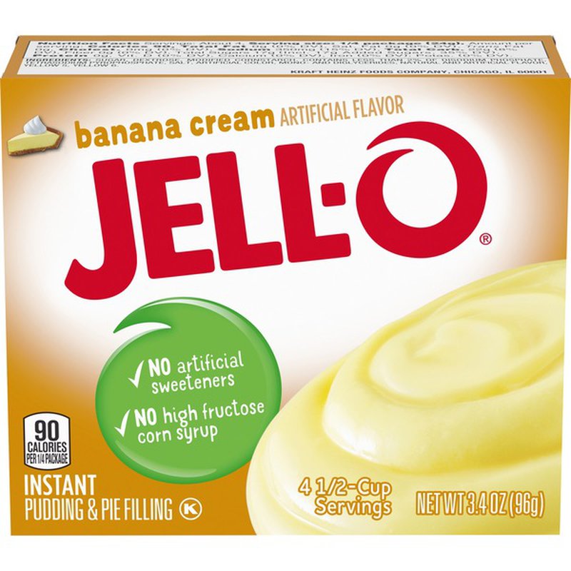 Jell-O Banana Cream Instant Pudding & Pie Filling Mix oz