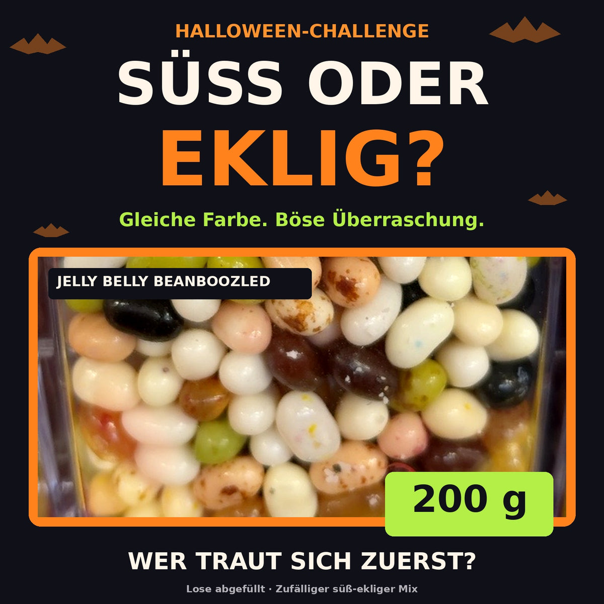 Süßes oder Ekliges? – Jelly Belly BeanBoozled Halloween-Mix 200 g