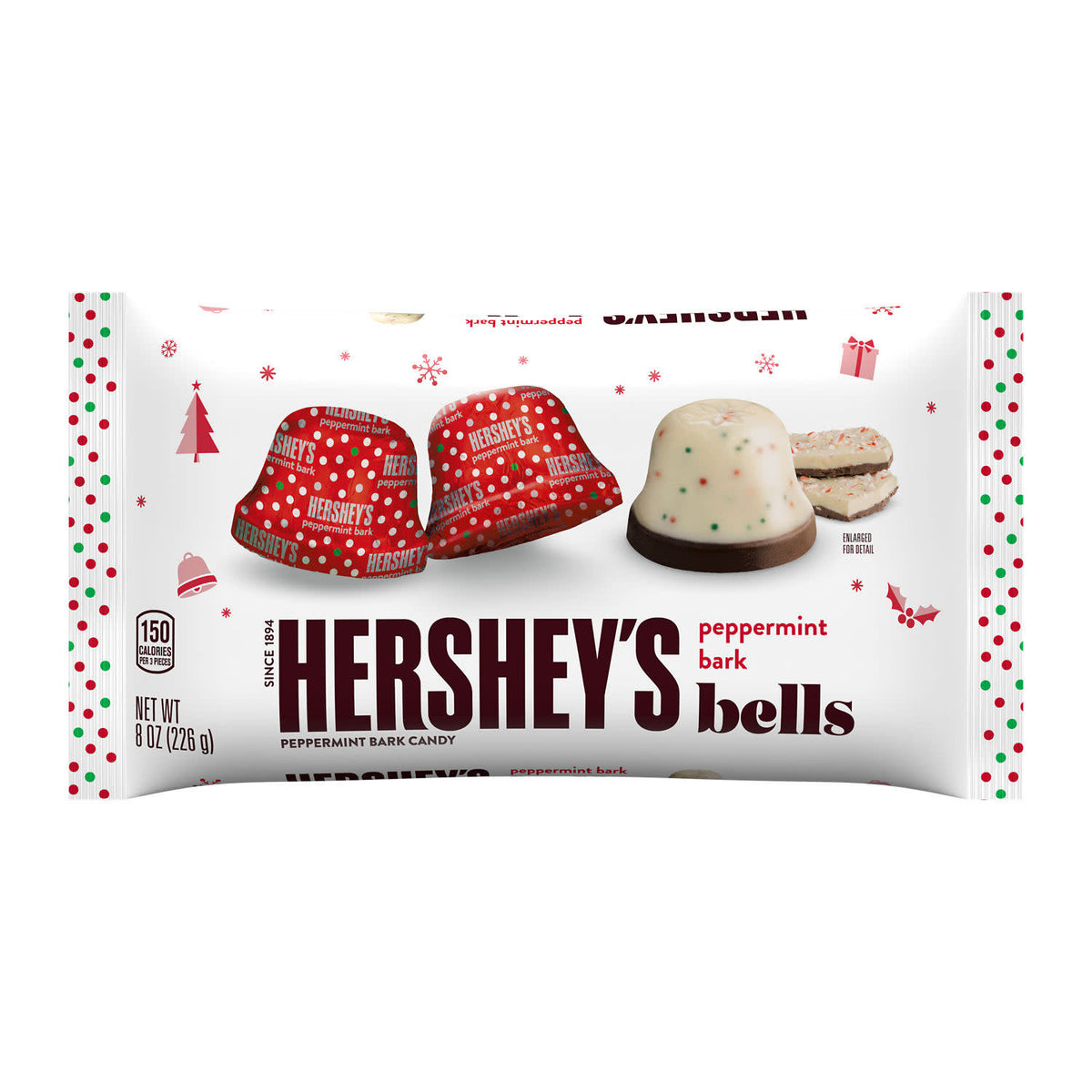 Hershey’s Peppermint Bark Bells – Weihnachtliche Pfefferminz-Pralinen 226 g
