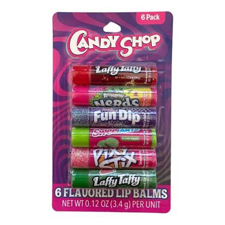 Candy Shop 6er Set Flavored Lip Balms – Süße Aromen Lippenpflege