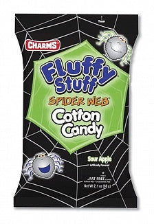 Charms Fluffy Stuff Spider Web Cotton Candy 60g Halloween
