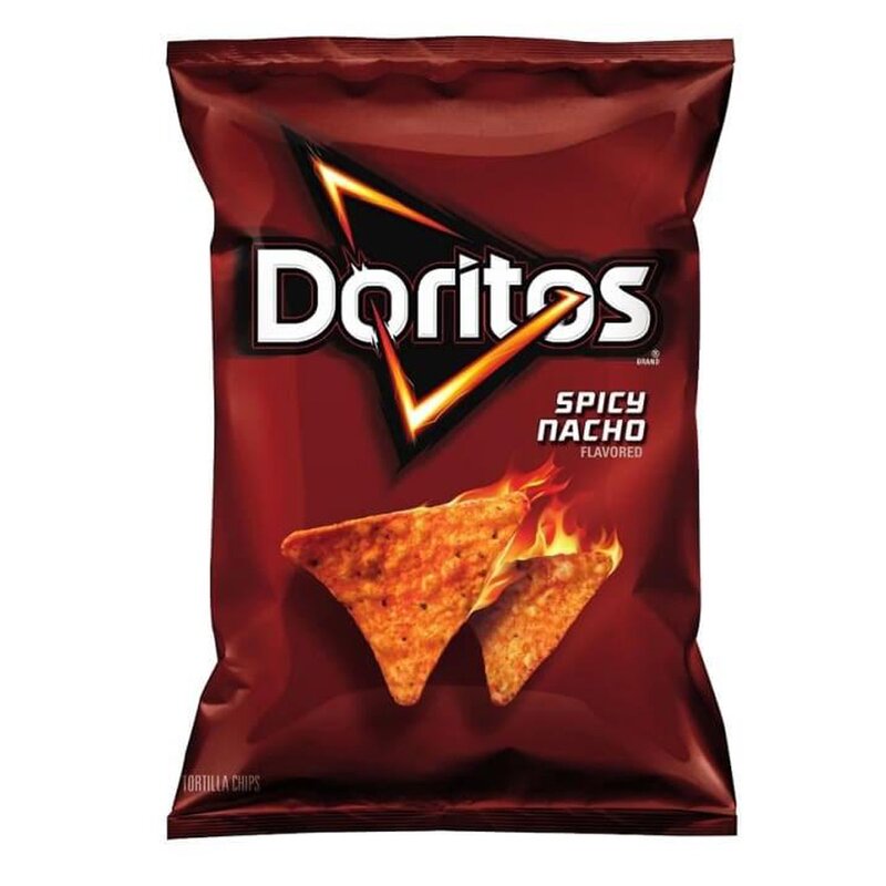 7x66 Doritos Spicy Nacho Tortilla Chips 311g 11oz
