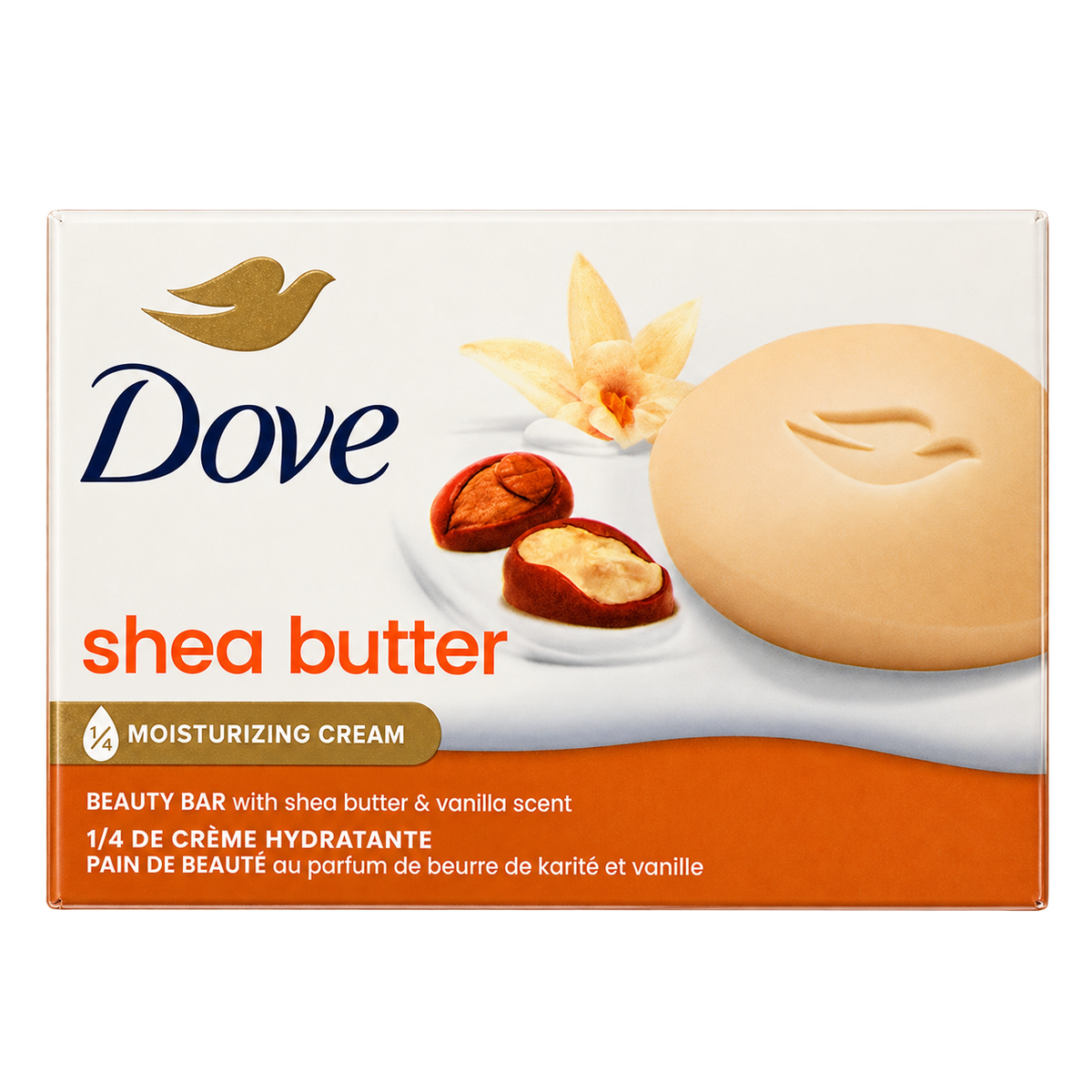 Dove Shea Butter Beauty Bar – Sheabutter & Vanilleduft 106 g