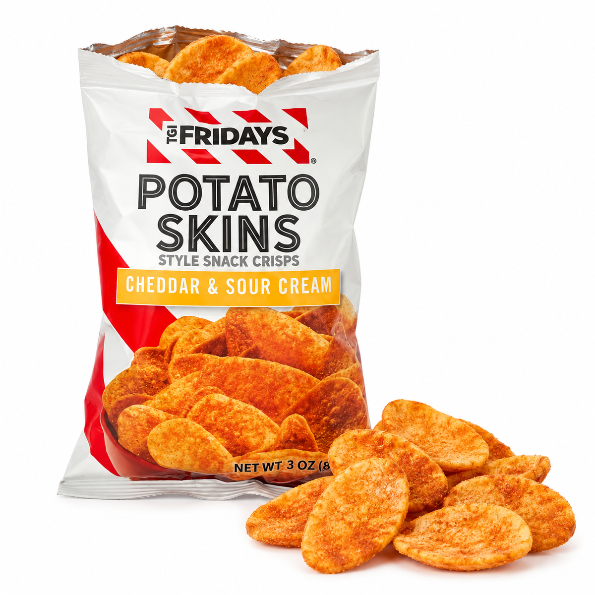 TGI Fridays Potato Skins Cheddar & Sour Cream – Kartoffelsnacks 85 g