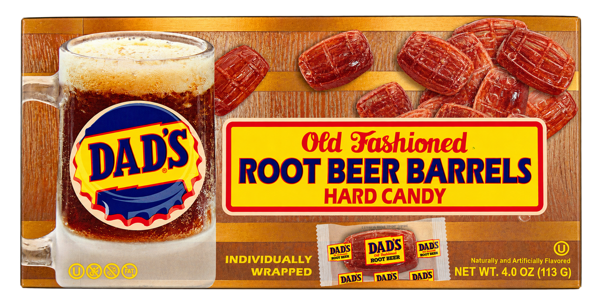 Dad’s Old Fashioned Root Beer Barrels Hard Candy 113 g