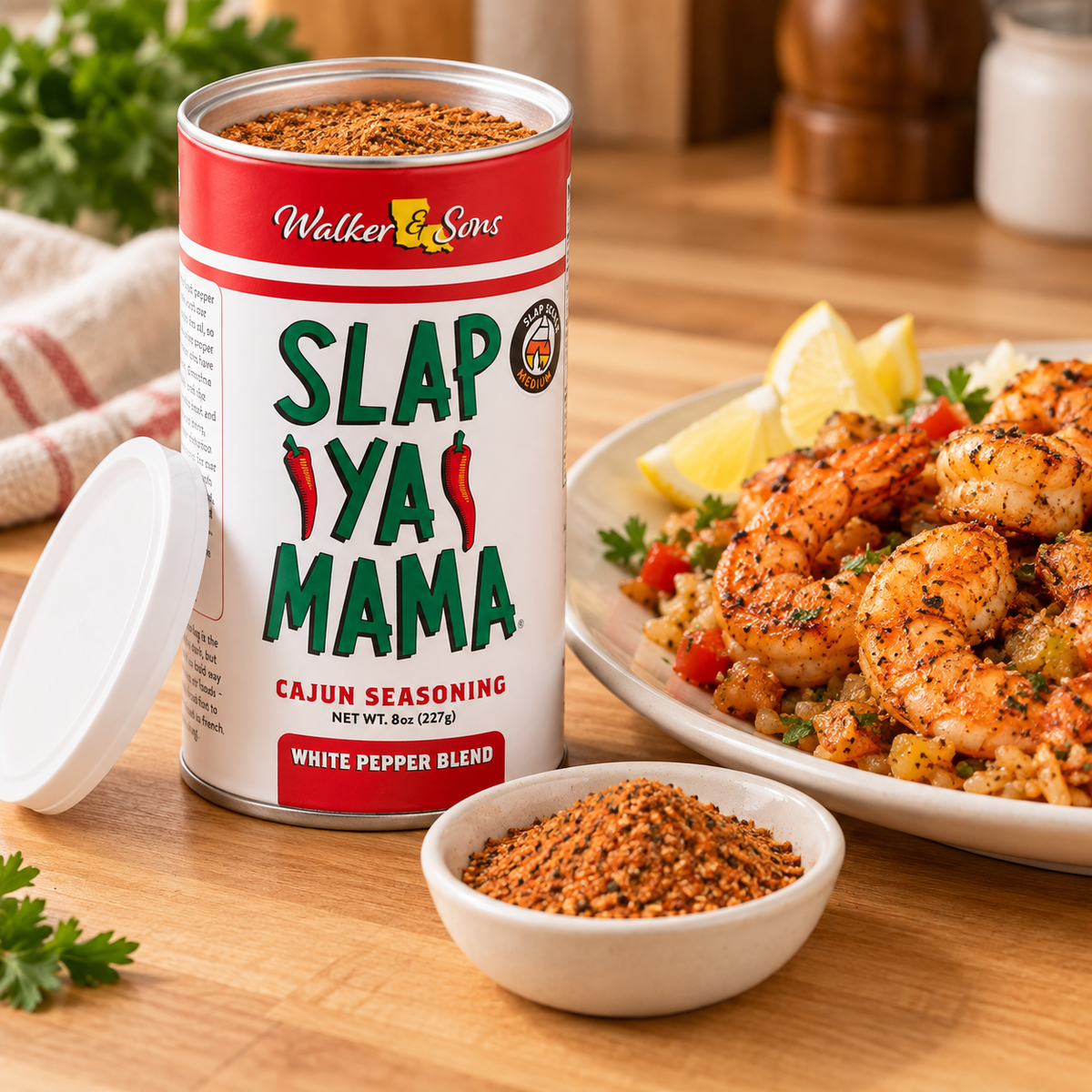 Slap Ya Mama White Pepper – Cajun-Gewürz mit weißem Pfeffer 227 g