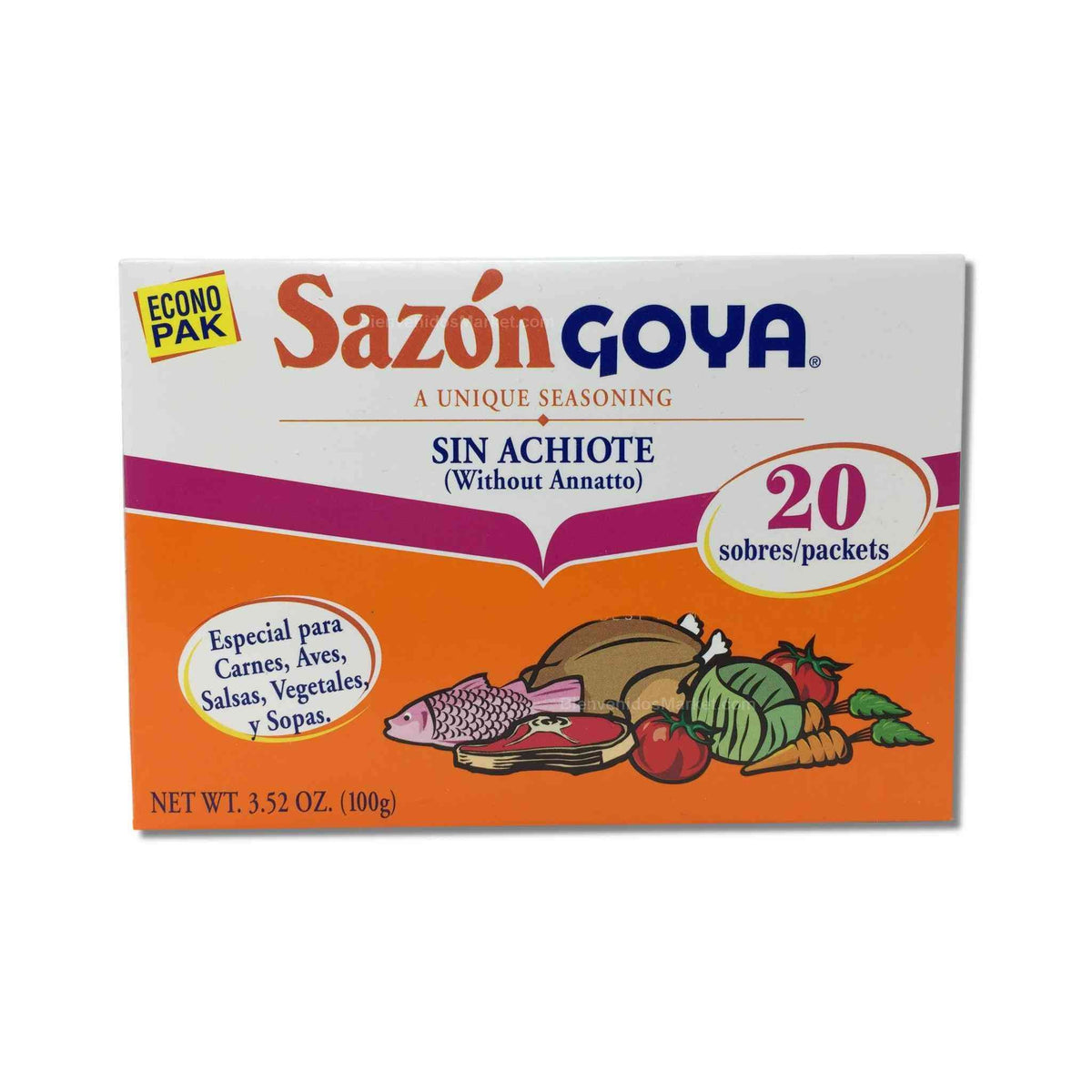 Goya Seasoning Without Annatto 100g