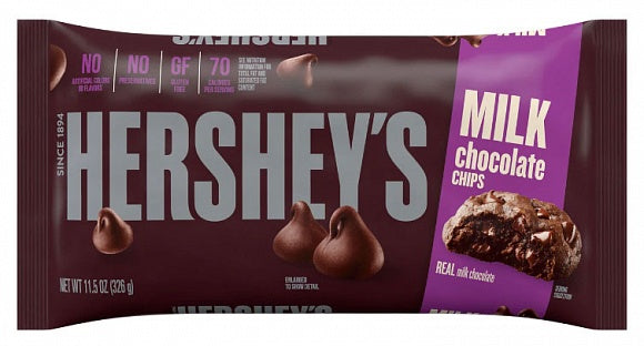Hershey's Chips Milk Chocolate 12 x 326 g – Vollmilchschokolade Chips