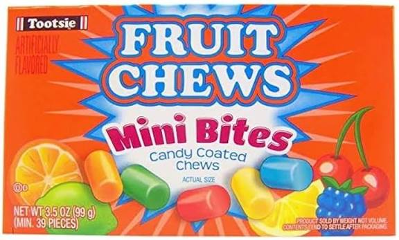 Tootsie Fruit Chews Mini Bites 12x 99g