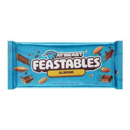 Feastables MrBeast Milk Chocolate Almond 60g