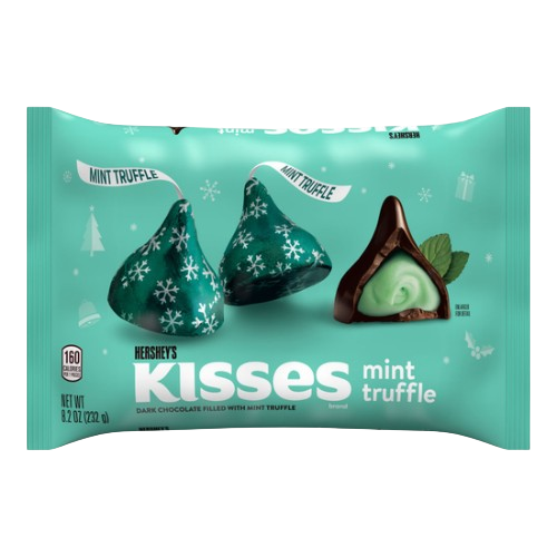 Hershey’s Kisses Mint Truffle – Dunkle Schokolade mit Minzfüllung 232 g