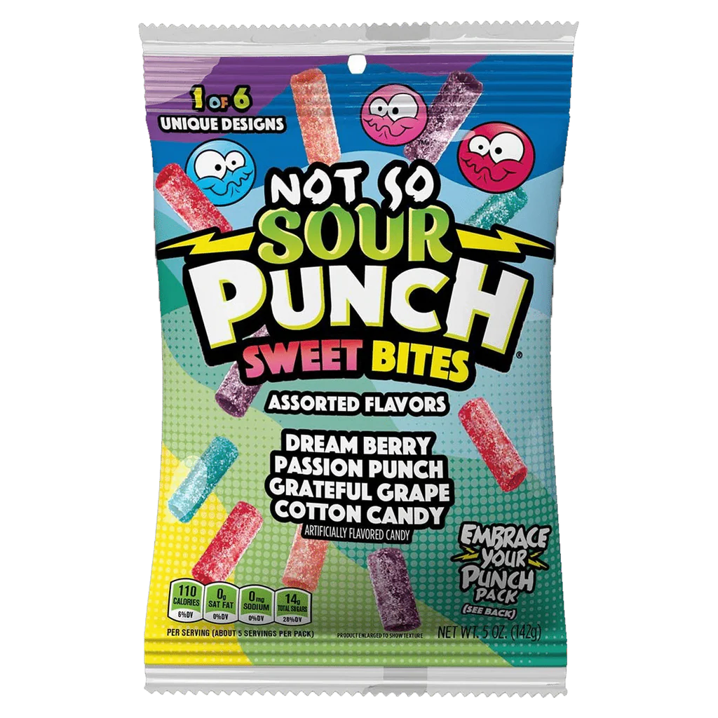 Sour Punch Not So Sour Sweet Bites 142g – Fruchtgummi aus den USA