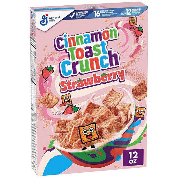 Strawberry Toast Crunch Frühstücksflocken 340 g – Erdbeer-Zimt Geschmack