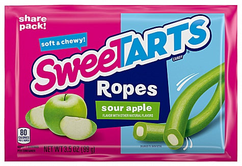 SweeTARTS Ropes Sour Apple Share Pack 99g