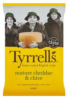 Tyrrell's Crisps Mature Cheddar & Chive 150g