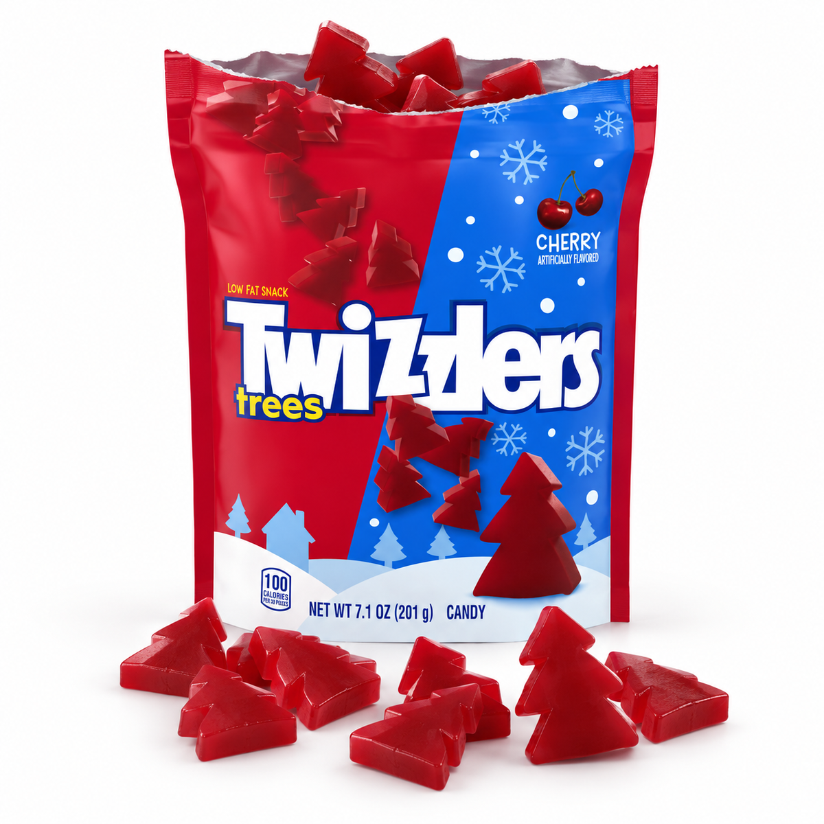 Twizzlers Trees Cherry – Süße Kirsch-Weihnachtsbäume 201 g