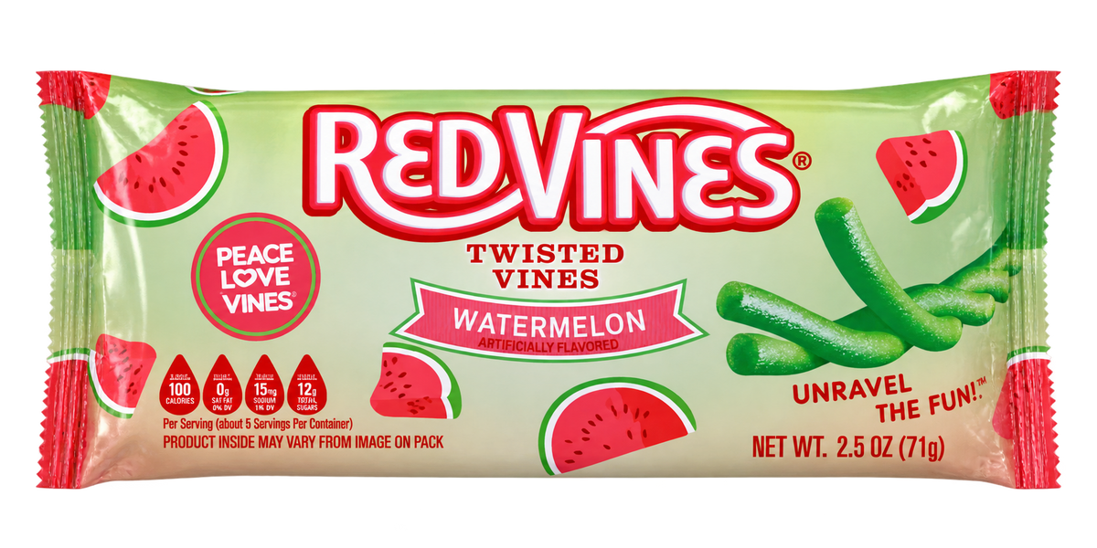 Red Vines Twisted Vines Watermelon – Fruchtige Kaustangen 71 g