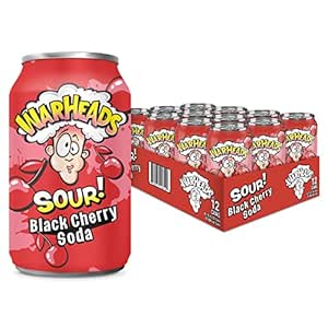 Warheads Sour Black Cherry Soda 330ml
