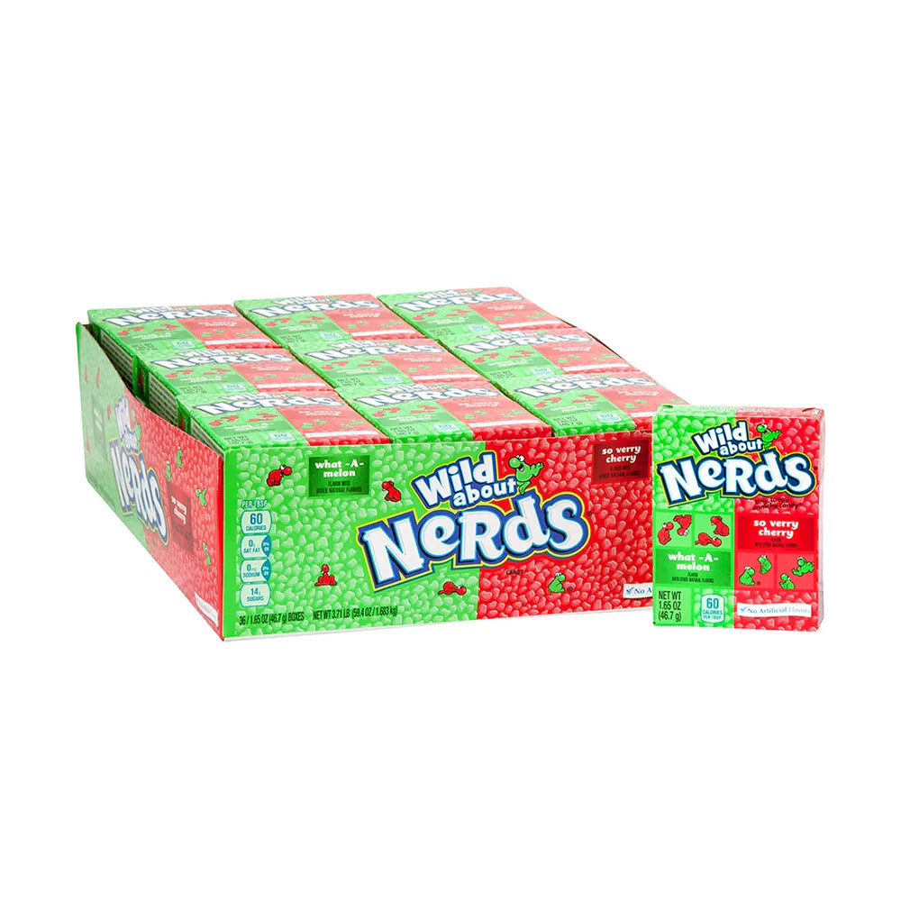 36 x Nerds Watermelon and Wild Cherry 47g