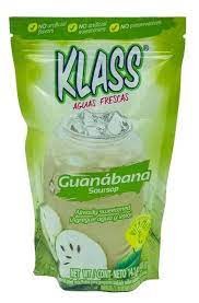 Klass Flavored Drink Mix, Guanabana MHD 15.07.2022
