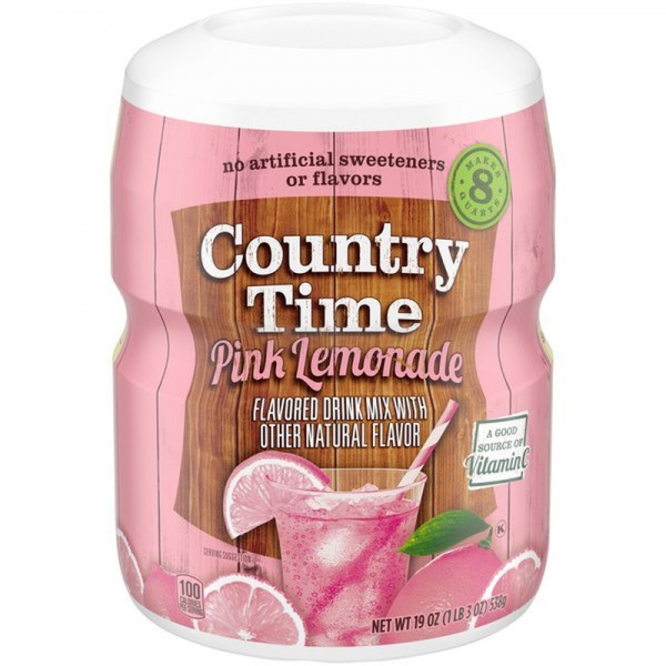 Country Time Pink Lemonade Naturally Flavored Powdered Drink Mix 19 oz / Mhd 15.03.2023