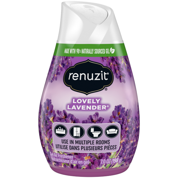 Renuzit Gel Air Freshener, Lovely Lavender, 1 Cone