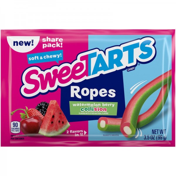 Sweet Tarts Ropes, Watermelon Berry Collision, Share Pack 99g