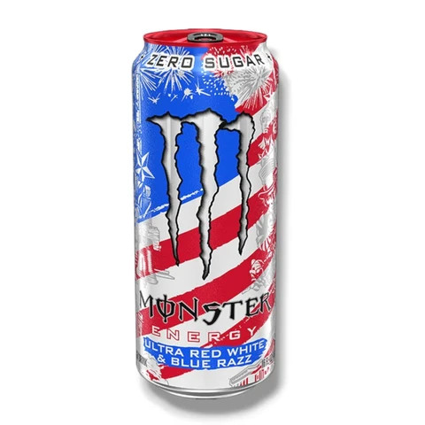 Monster Energy Ultra Red, White & Blue Razz 473ml
