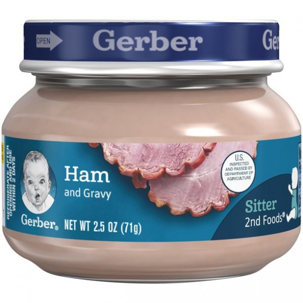 Gerber 2nd Foods Ham & Gravy Baby Food // MHD 30.07.2022