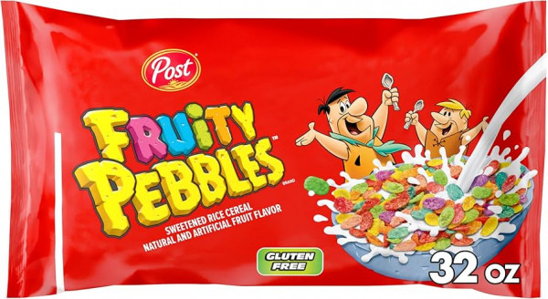 Fruity Pebbles Frühstückscerealien 907g RIEßEN BEUTEL! – Fruchtige Reisflakes (US Cereal Klassiker)