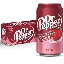 12x Dr Pepper Strawberries & Cream 355ml 6.5.26 überschritten