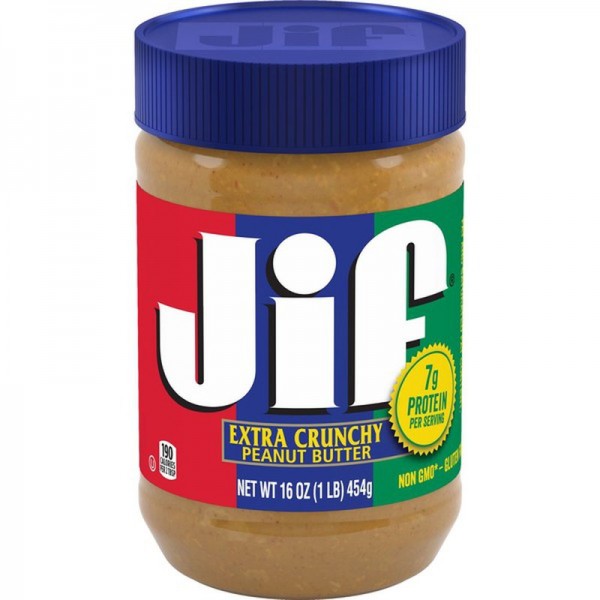 Jif Peanut Butter extra crunchy 16 oz MhD 28.02.2023