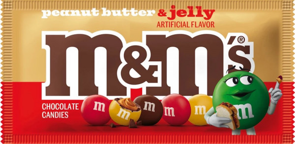 Schokolinsen Peanutbutter Jelly46,2 g – MHD überschritten