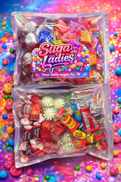 Your Daily Sugar Fix 650g – Amerikanische Süßigkeiten Tüte mit Skittles Gummies, Now & Later, Juicy