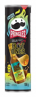 Pringles Hot Ones Los Calientes Verde (156g) – Scharfe Stapelchips