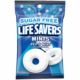 Lifesavers Mints Pep-O-Mint Sugar Free Life Savers 78g