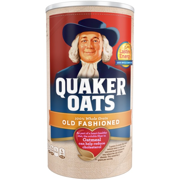 Quaker Oats, Old Fashioned Oatmeal, 18 oz Canister / mhd 14.9.22