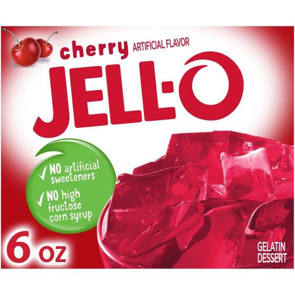 Jell-O - Cherry Gelatin Dessert - 170 g Mhd 20.05.2023