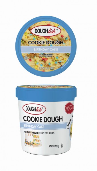 Doughlish Edible Cookie Dough Birthday Cake Cups 397g, MHD 25.6.23