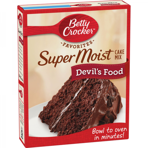 Betty Crocker Super Devil's Food Cake Mix 15.25 oz, MHD 20.6.22