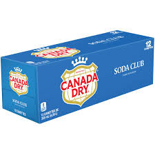 12xCanada dry club soda 355ml