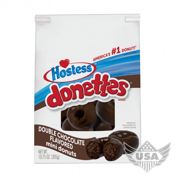 donettes double chocolate flavored mini donuts in a bag/ MHD 25.5.22