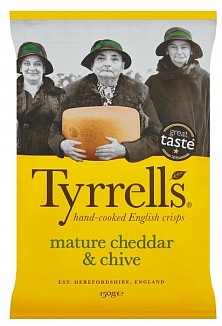 Tyrrell's Crisps Mature Cheddar & Chive 150g