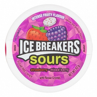 Ice Breakers Sours Strawberry & Mixed Berry 42g